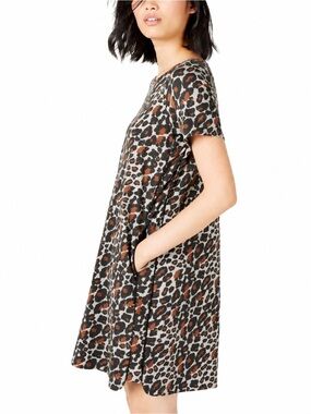 MARELLA by Max Mara Leopard Print Mini Dress
